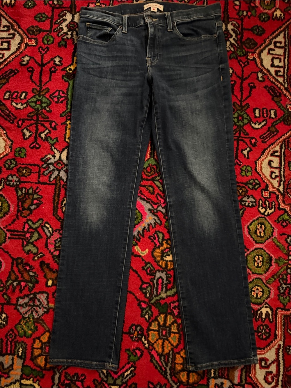 Lucky Brand Straight Leg Jeans in Dark Blue Wash